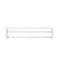 Alaterre Furniture Dover 27" W Bathroom Shelf with 2 Towel Rods ANDO74WH - alternate 1